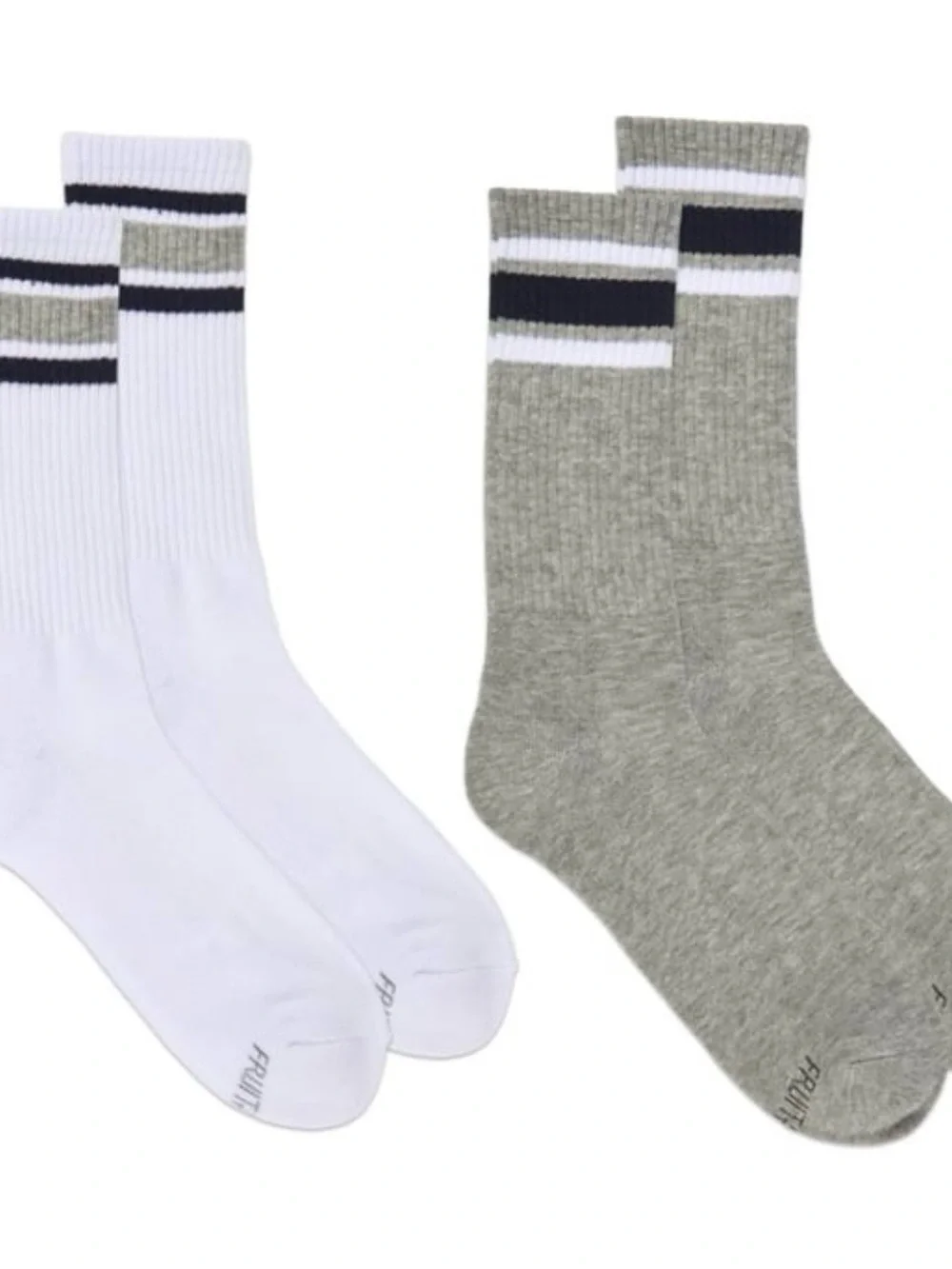 Fruit of the Loom Mens Americana Crew Socks, 2-Pack , Lot of 2